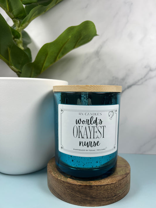 World's Okayest Nurse Candle